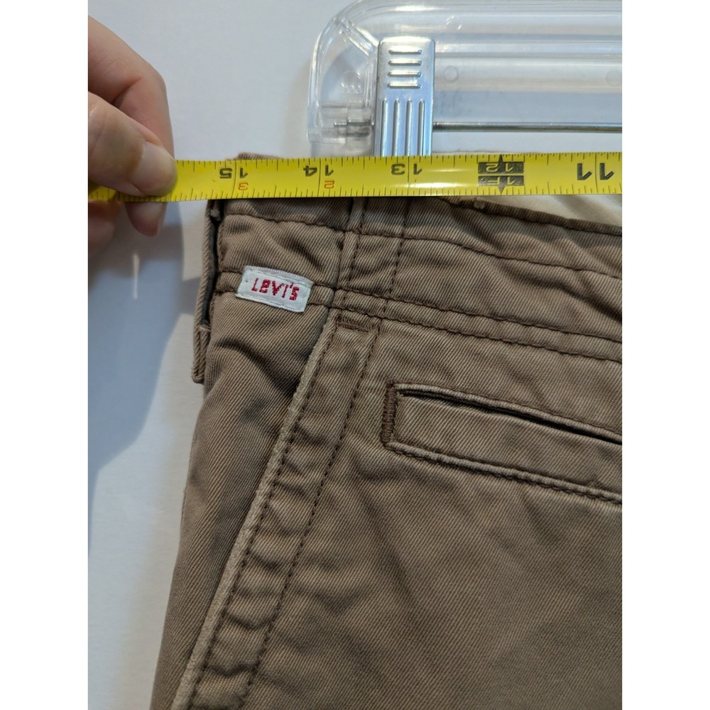 VTG Levi's Tab Twills Chino Pants Mens 30 x 30 Beige Khaki Loose Straight Cotton - Picture 7 of 11